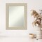Petite Bevel Wood Wall Mirror, Fair Baroque Cream Frame